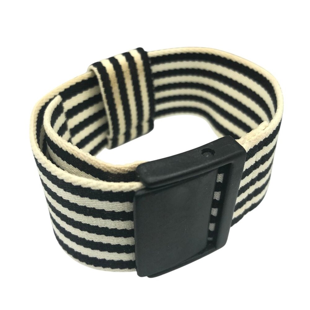Retro Elastic Band Striped Belt Bracelet, 80s Unisex Vintage